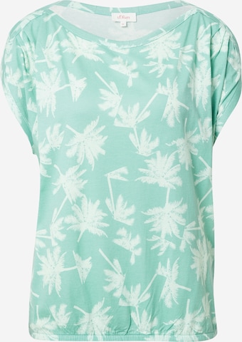 s.Oliver Shirt in Groen: voorkant