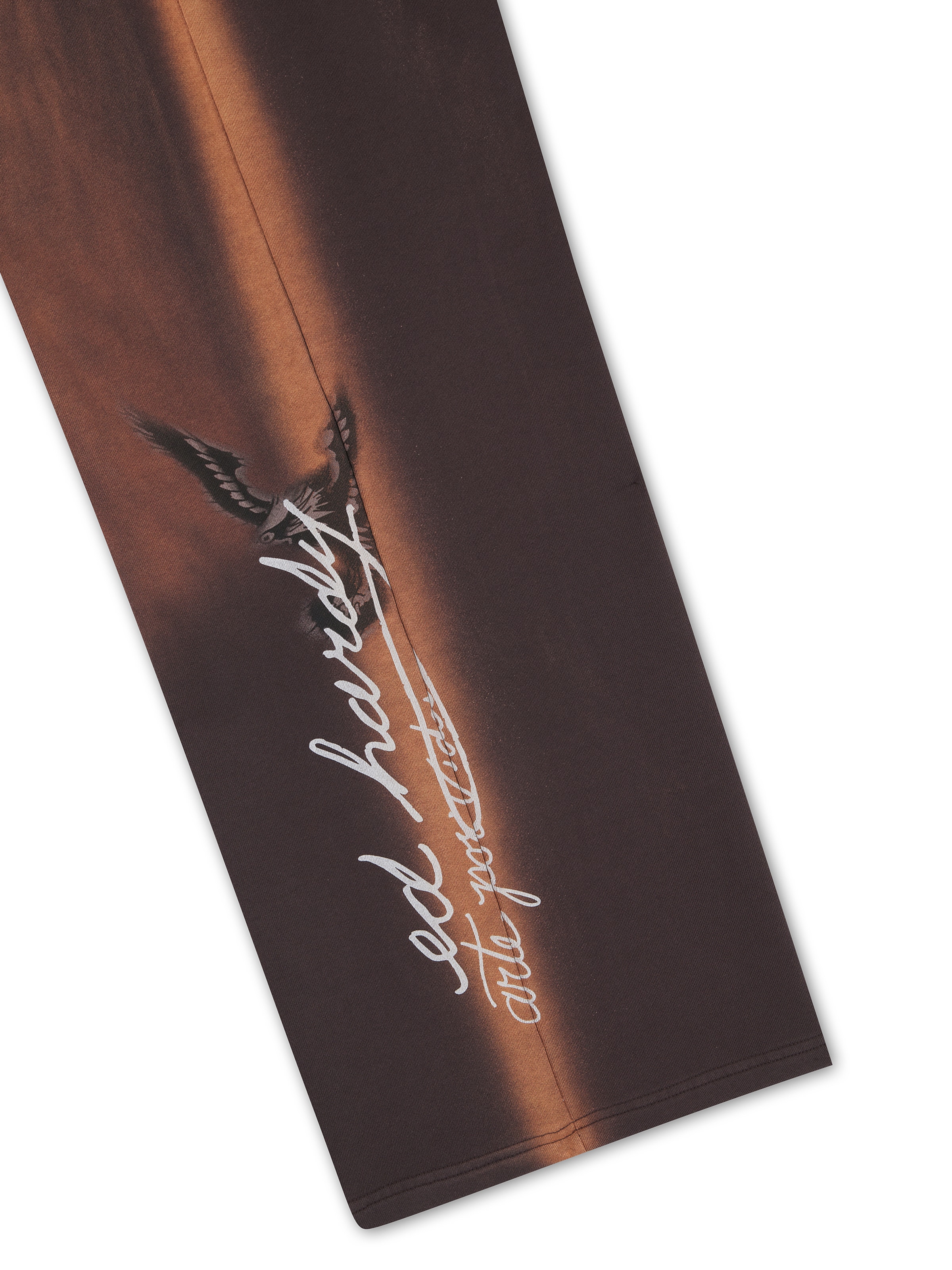 Ed Hardy - Perna larga Calças em castanho