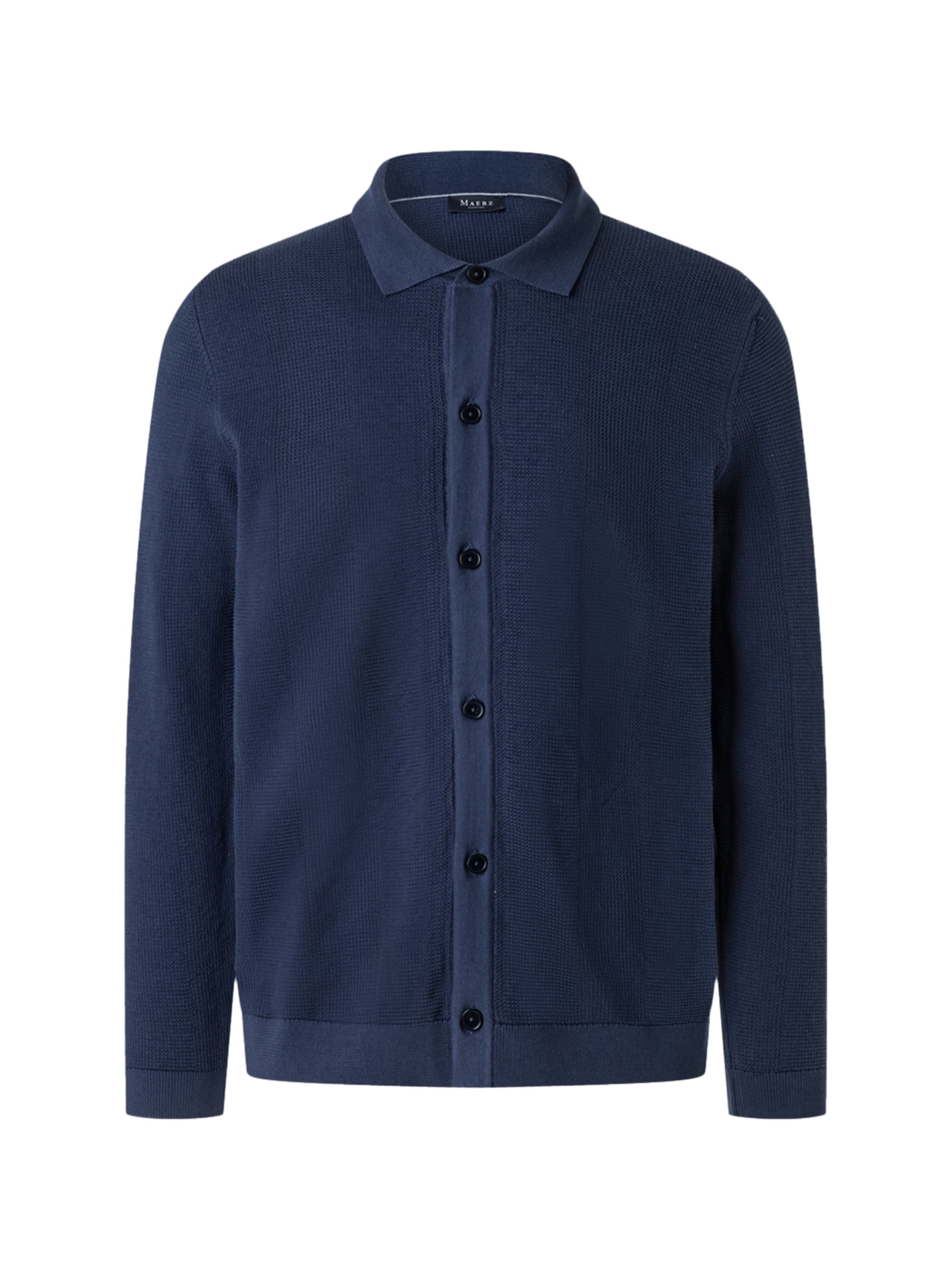 MAERZ Muenchen Gebreid vest ' 550201 ' in Blauw: voorkant