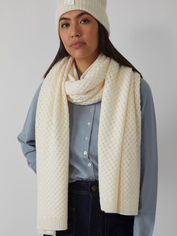 CODELLO Scarf in White: front