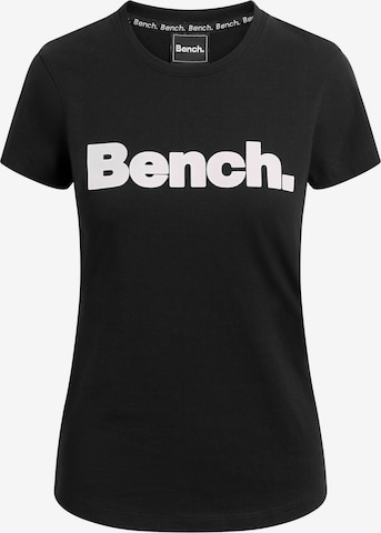 BENCH Μπλουζάκι 'Leoa' σε μαύρο: μπροστά