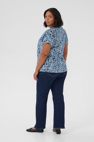 KAFFE CURVE Bluse 'Amina' i blå