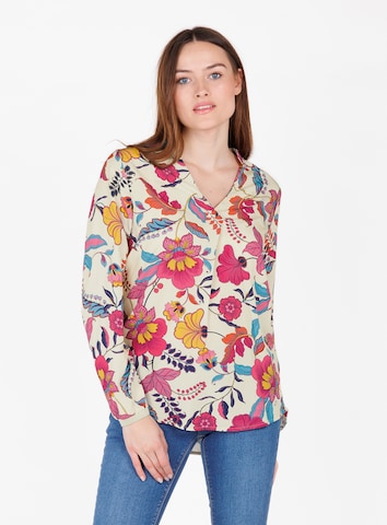 Key Largo T-shirt 'BLOOM' i rosa: framsida