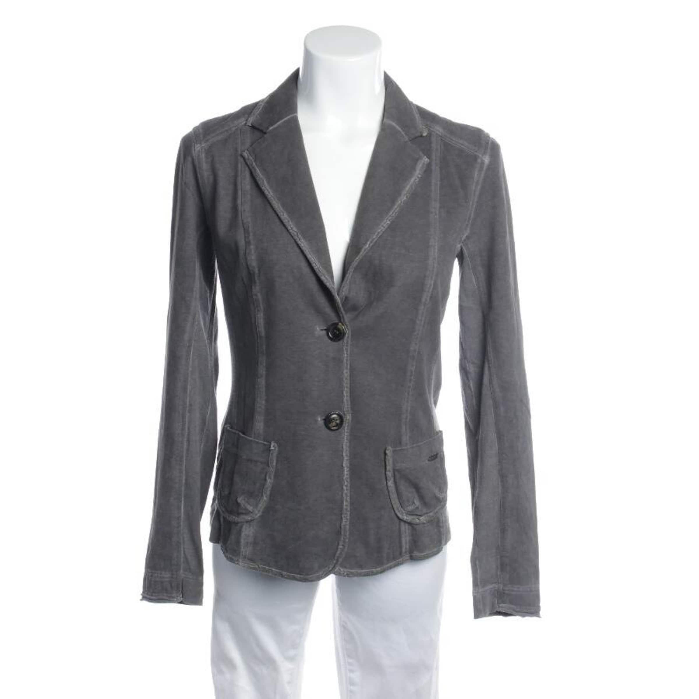 Marc Cain Blazer in M in Grey: front