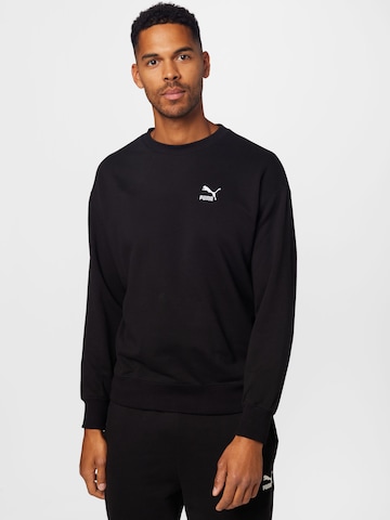 PUMA Sweatshirt 'Classic' in Black: front
