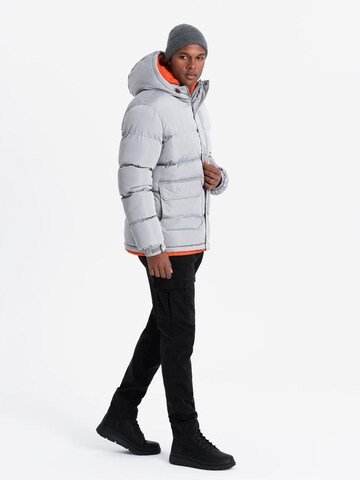 Ombre Winter jacket 'OM-JAHP-0208' in Grey