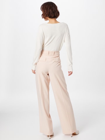Riani Wide leg Trousers with creases in Beige