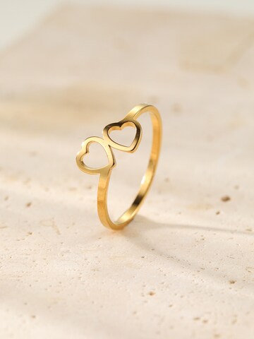 Hey Happiness Ring 'Connected Hearts' in Gold