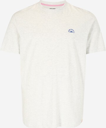 T-Shirt 'TULUM' Jack & Jones Plus en blanc : devant