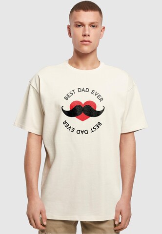 Merchcode Shirt 'Fathers Day - Best Dad' in Beige: predná strana