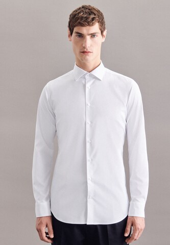 SEIDENSTICKER Slim fit Business Shirt in White: front