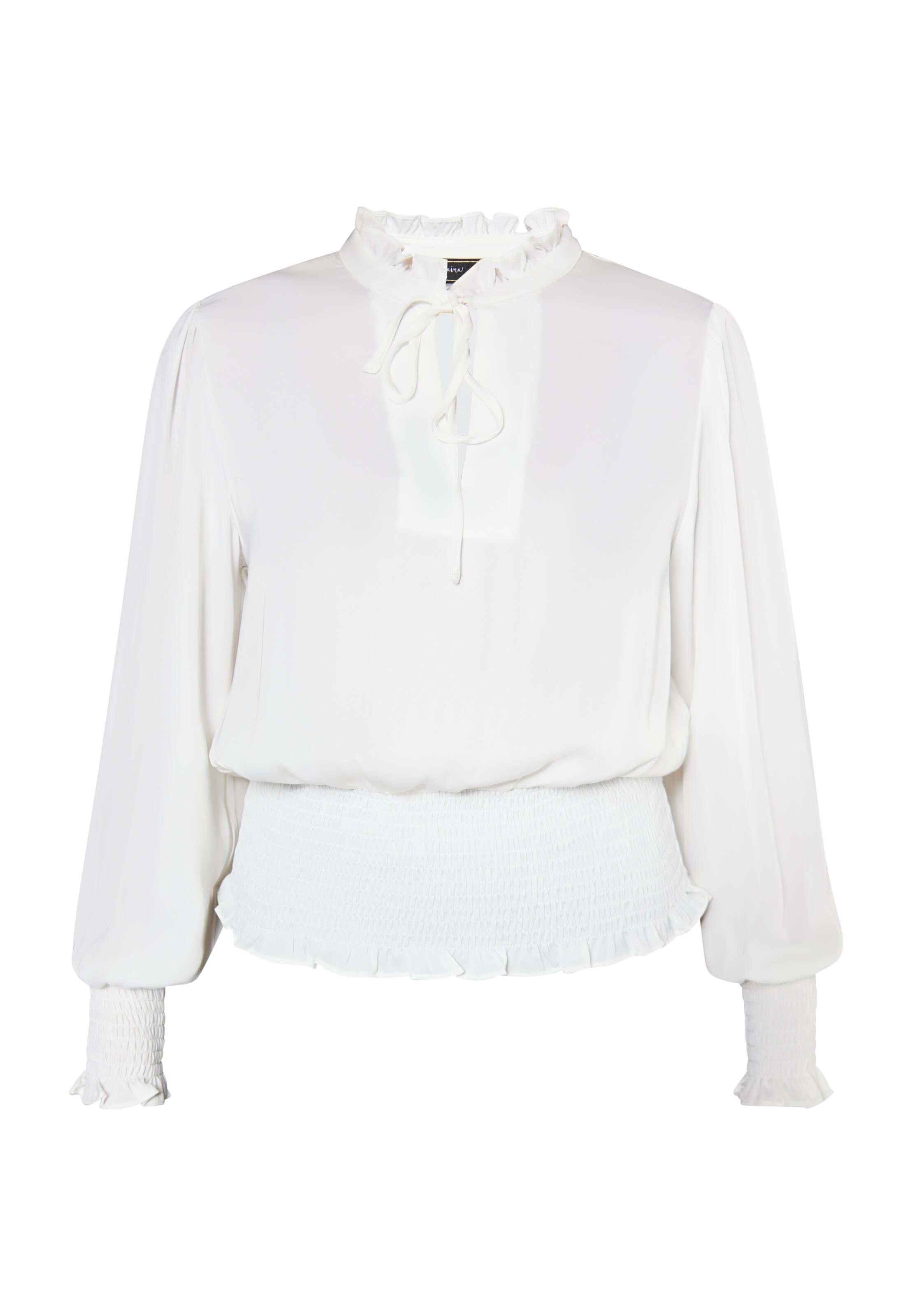 faina Blusa en L en blanco lana, Vista del producto