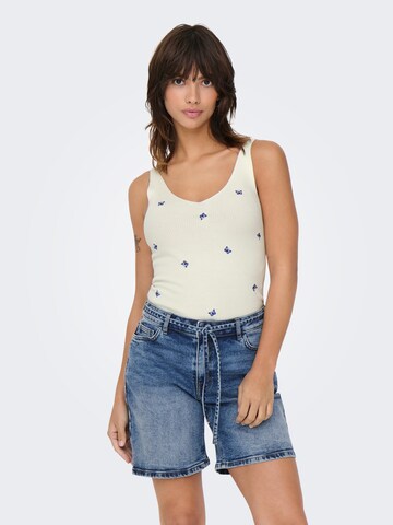 Tops en tricot JDY en blanc : devant