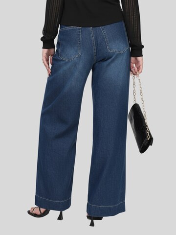 LapaPlus Wide leg Jeans 'Women Hose' i blå