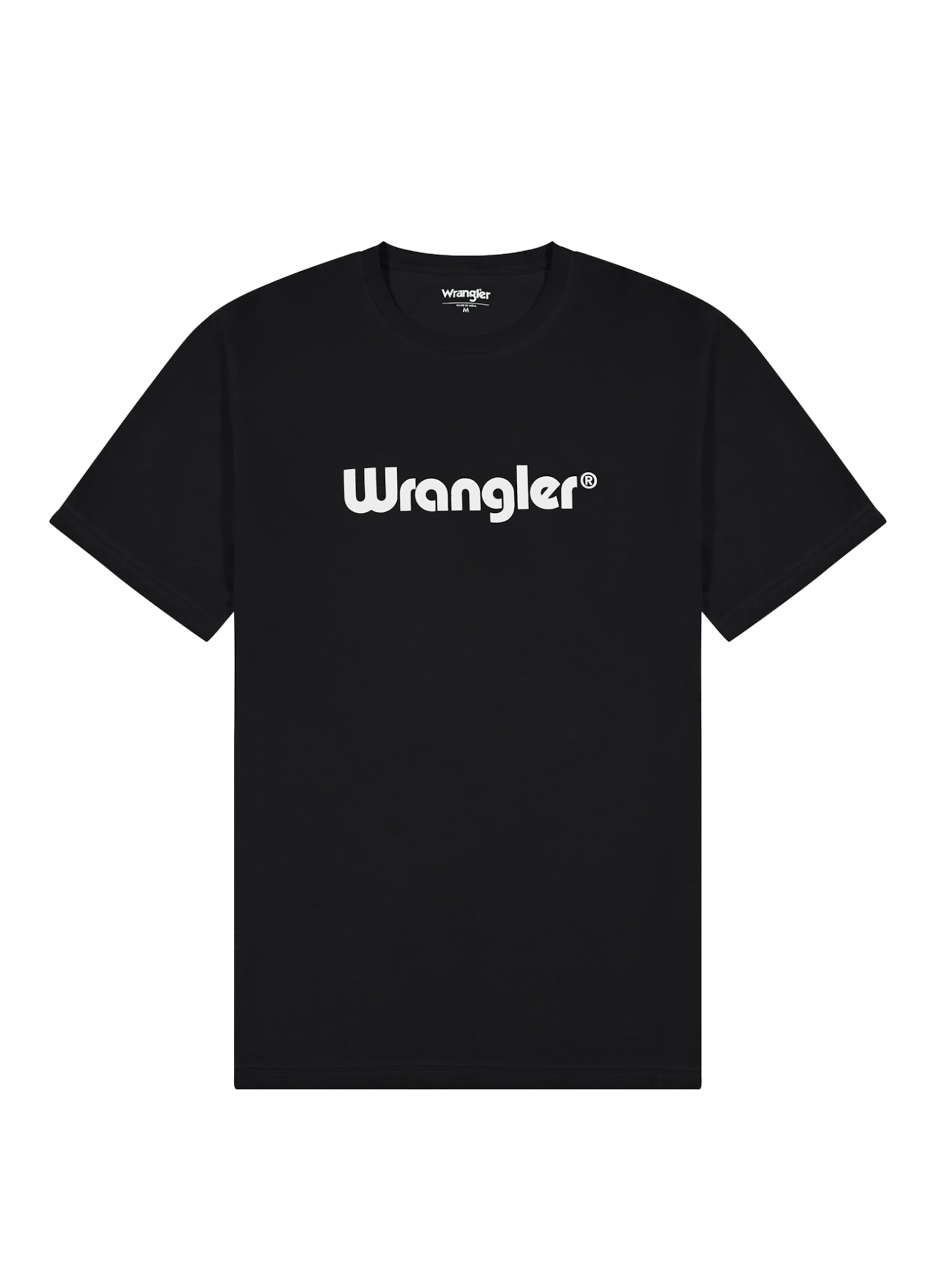 WRANGLER Tričko 'LOGO TEE' – černá: přední strana