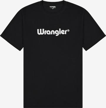 WRANGLER Shirt 'LOGO TEE' in Black: front