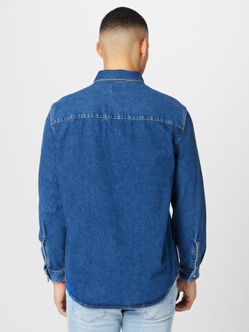 DIESEL Regular fit Button Up Shirt 'SIMPLY' in Blue