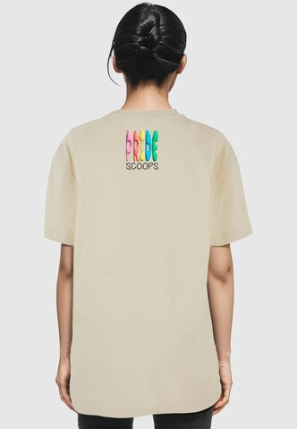 Merchcode Shirt 'Pride Scoops' in Beige
