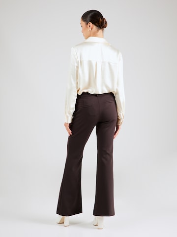 MAC Flared Trousers with creases 'DREAM' in Brown