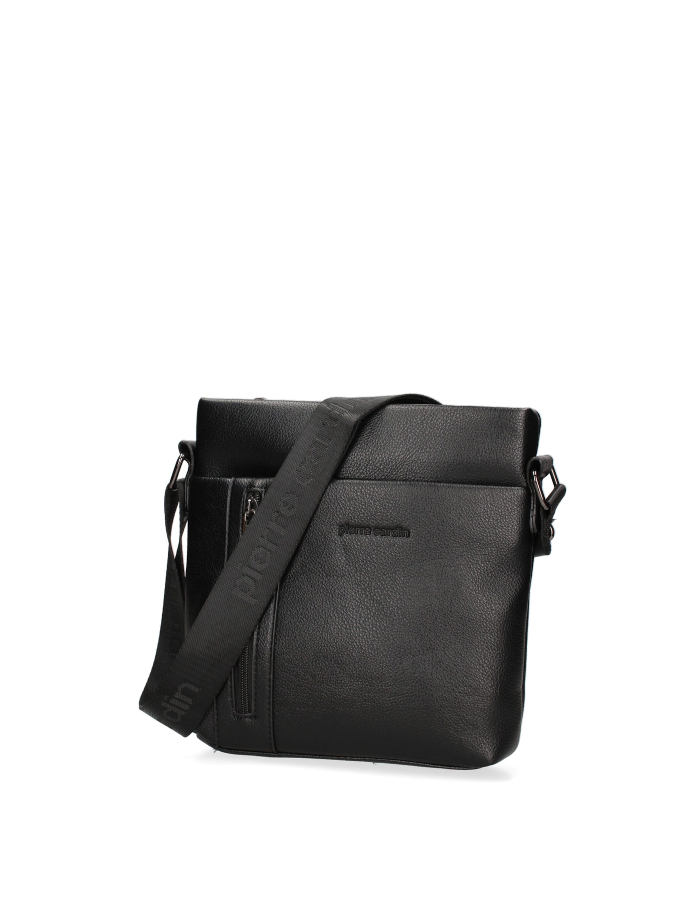 PIERRE CARDIN Crossbody Bag in Black: front