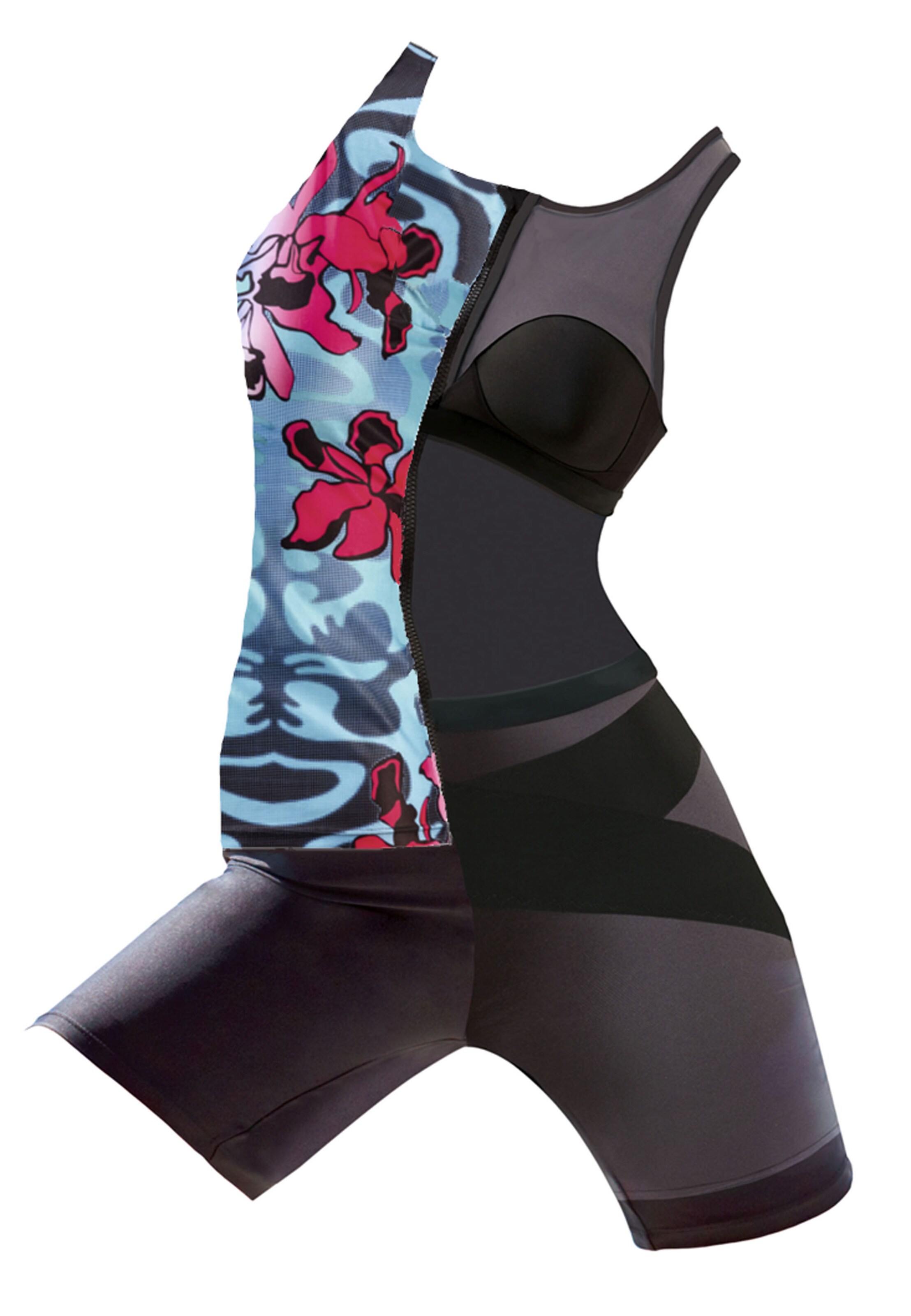 BECO the world of aquasports High neck Tankini top 'BEsuit Racerback' in Blue