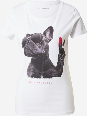 EINSTEIN & NEWTON Koszulka 'Peace Dog' w kolorze biały: przód