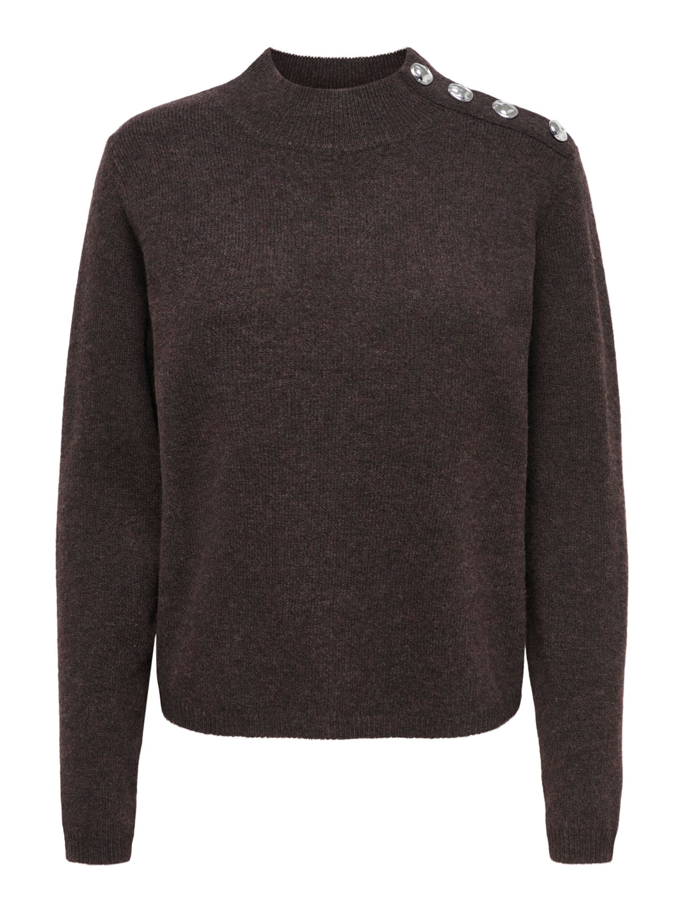 JDY Sweater 'JDYSUPER' in Brown: front