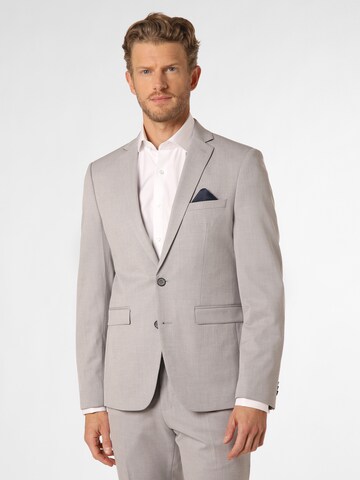 Coupe slim Veste de costume 'Oakland' Finshley & Harding en gris : devant