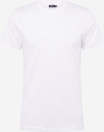 BURTON MENSWEAR LONDON - Camisa 'Mercerised' em branco: frente