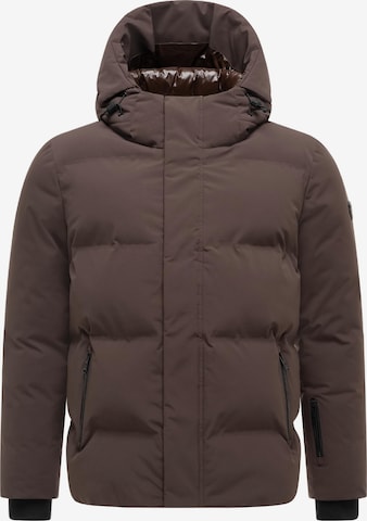 STONE HARBOUR Winterjas 'Nerioo XX' in Bruin: voorkant
