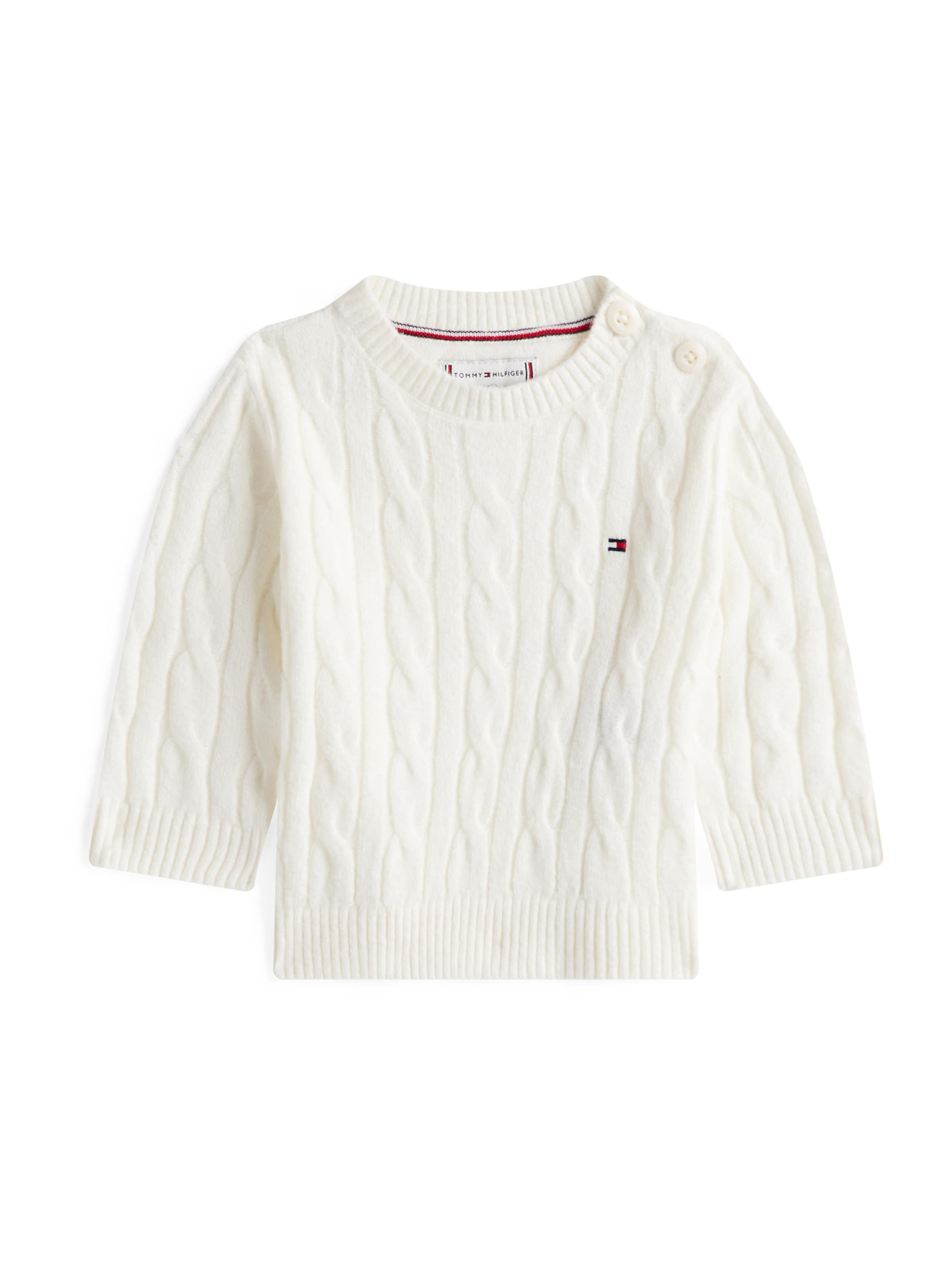 TOMMY HILFIGER Πουλόβερ σε λευκό: μπροστά