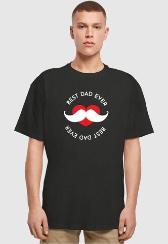 Merchcode T-Shirt 'Fathers Day - Best Dad' in Schwarz: predná strana