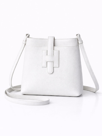 COLLEZIONE ALESSANDRO Crossbody Bag 'Holunder' in White: front