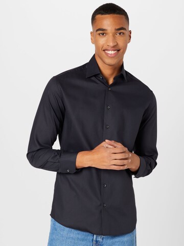 ETERNA - Regular Fit Camisa em cinzento: frente