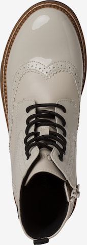 s.Oliver Lace-Up Ankle Boots in Beige