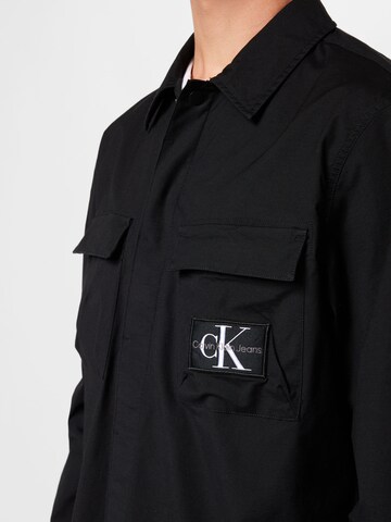 Calvin Klein Jeans Pohodlné nošení Košile 'Utility' – černá