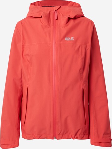 JACK WOLFSKIN - Casaco outdoor 'Shell' em vermelho: frente