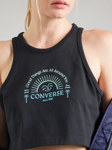 CONVERSE Топ 'GOOD VIBES' в Черный