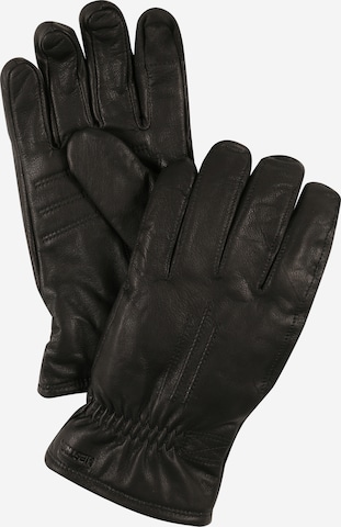 Hestra Prstové rukavice 'Alvar' - Čierna: predná strana