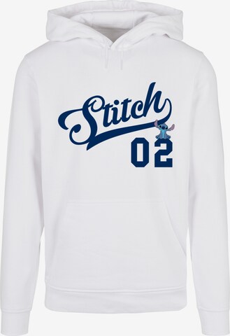 Sweat-shirt 'Lilo And Stitch - Athletic' ABSOLUTE CULT en blanc : devant