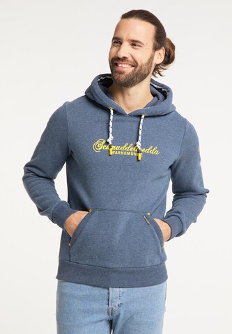 Schmuddelwedda Hoodie 'Warnemünde' in Blau: predná strana