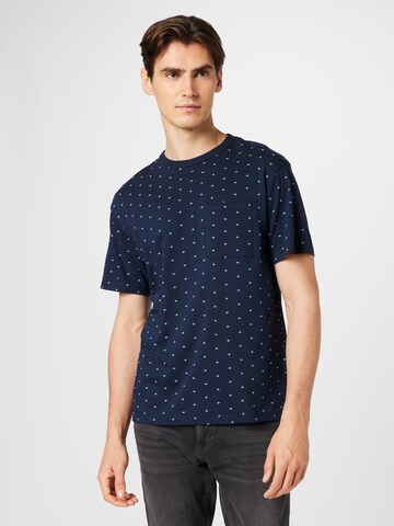 T-Shirt TOM TAILOR DENIM en bleu : devant