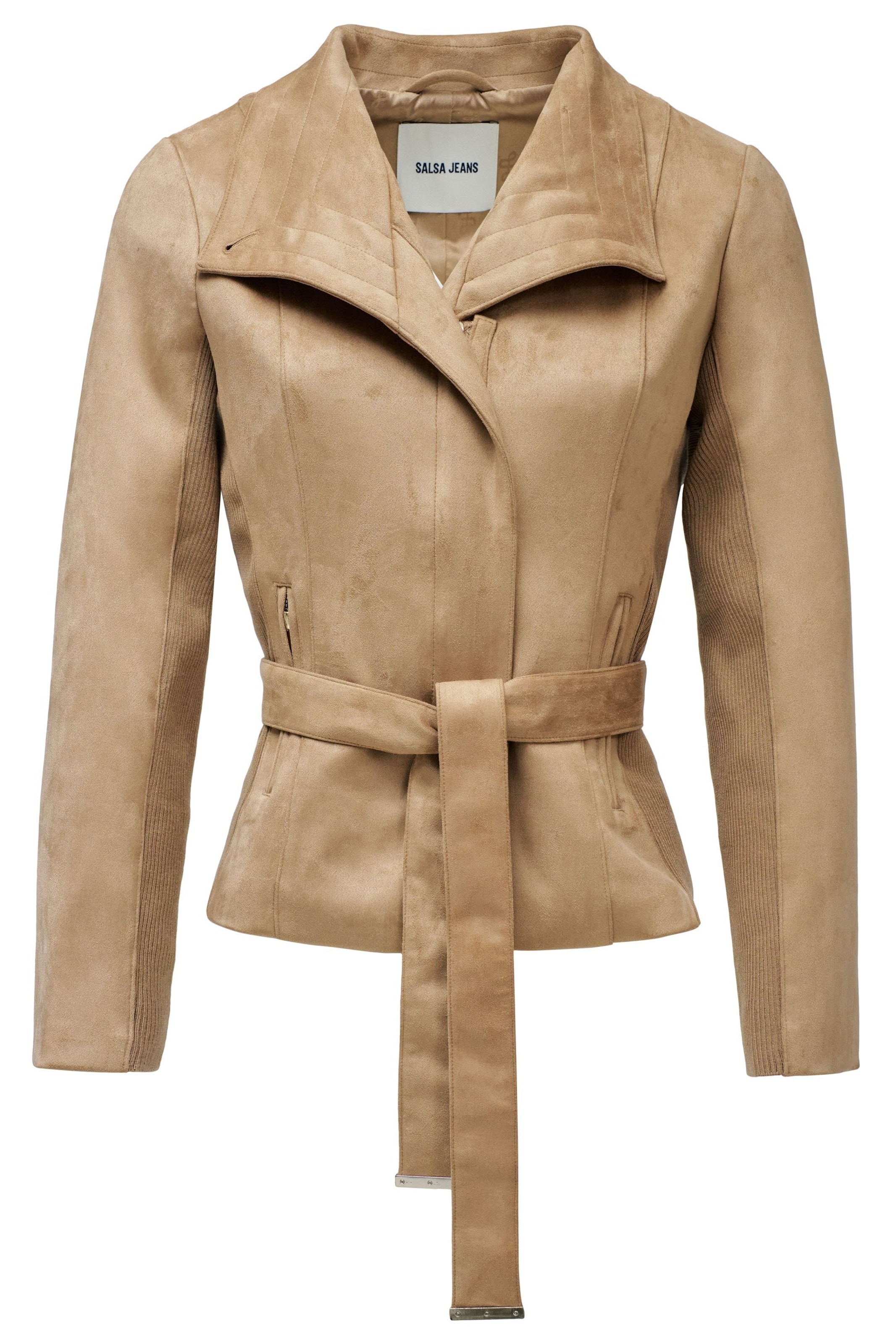 Salsa Jeans Tussenjas in Bruin: voorkant