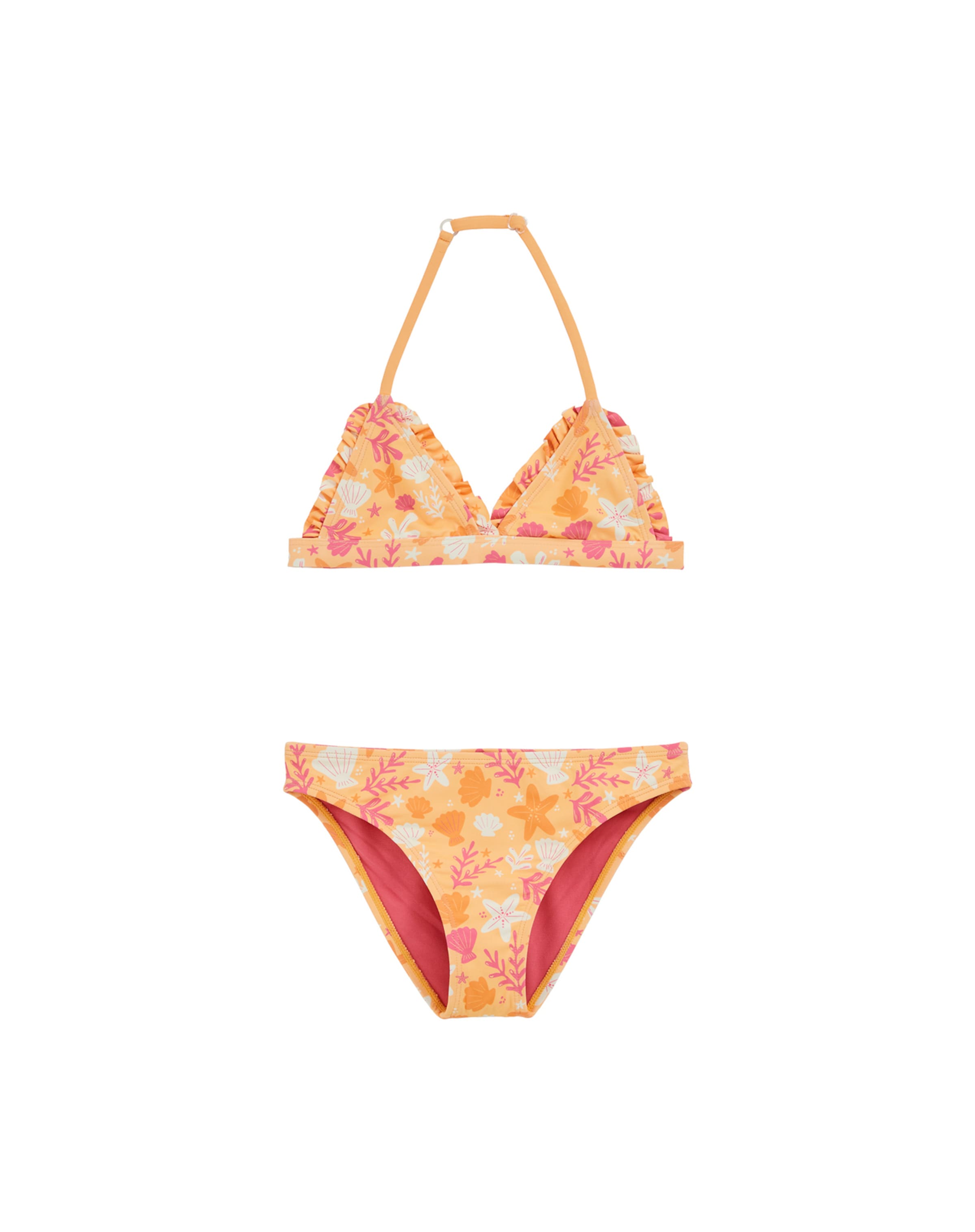 WE Fashion Push-up Bikini in Orange: Vorderseite