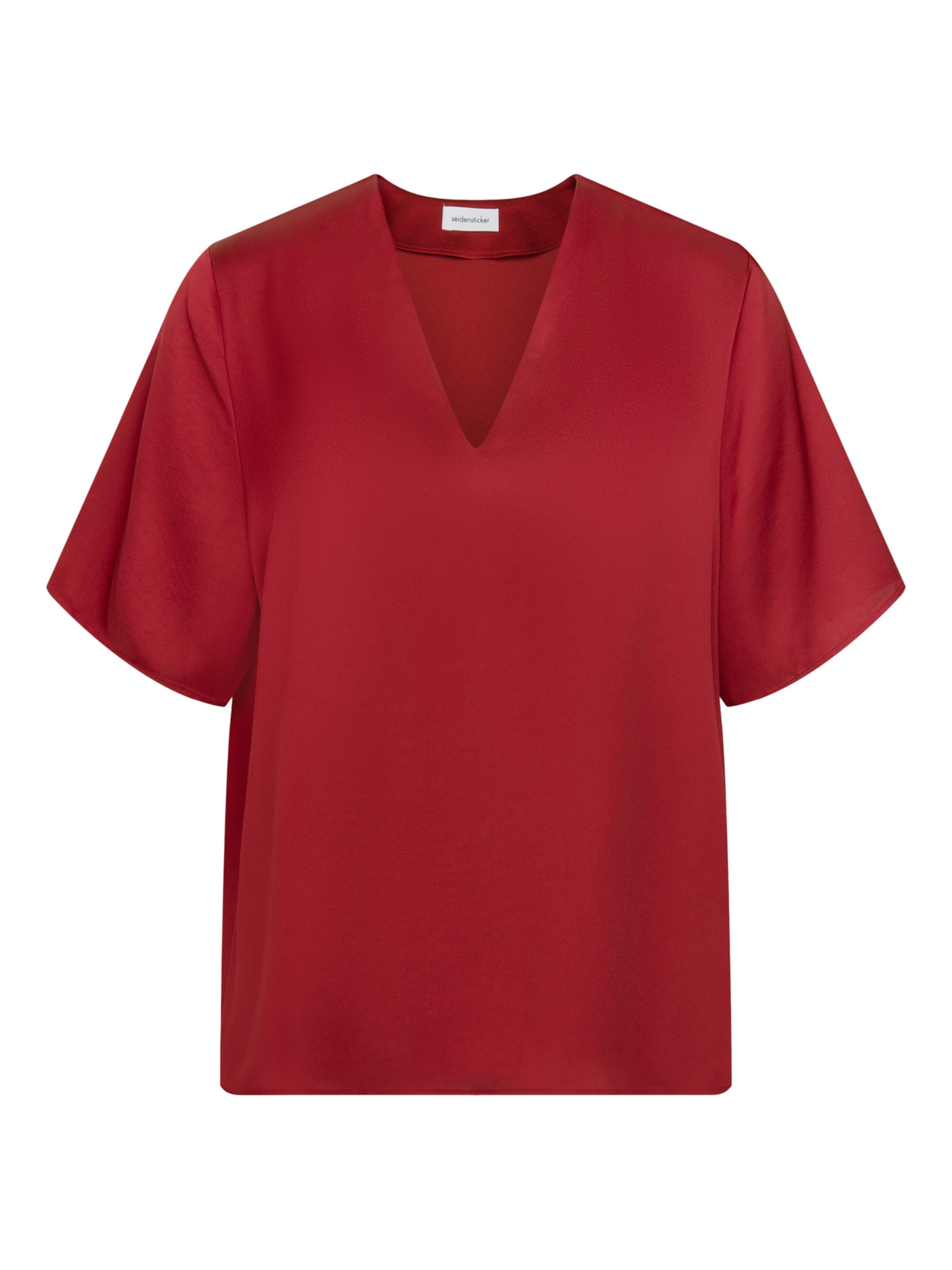 SEIDENSTICKER Blouse in Rood: voorkant