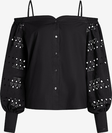 Karl Lagerfeld - Blusa em preto: frente