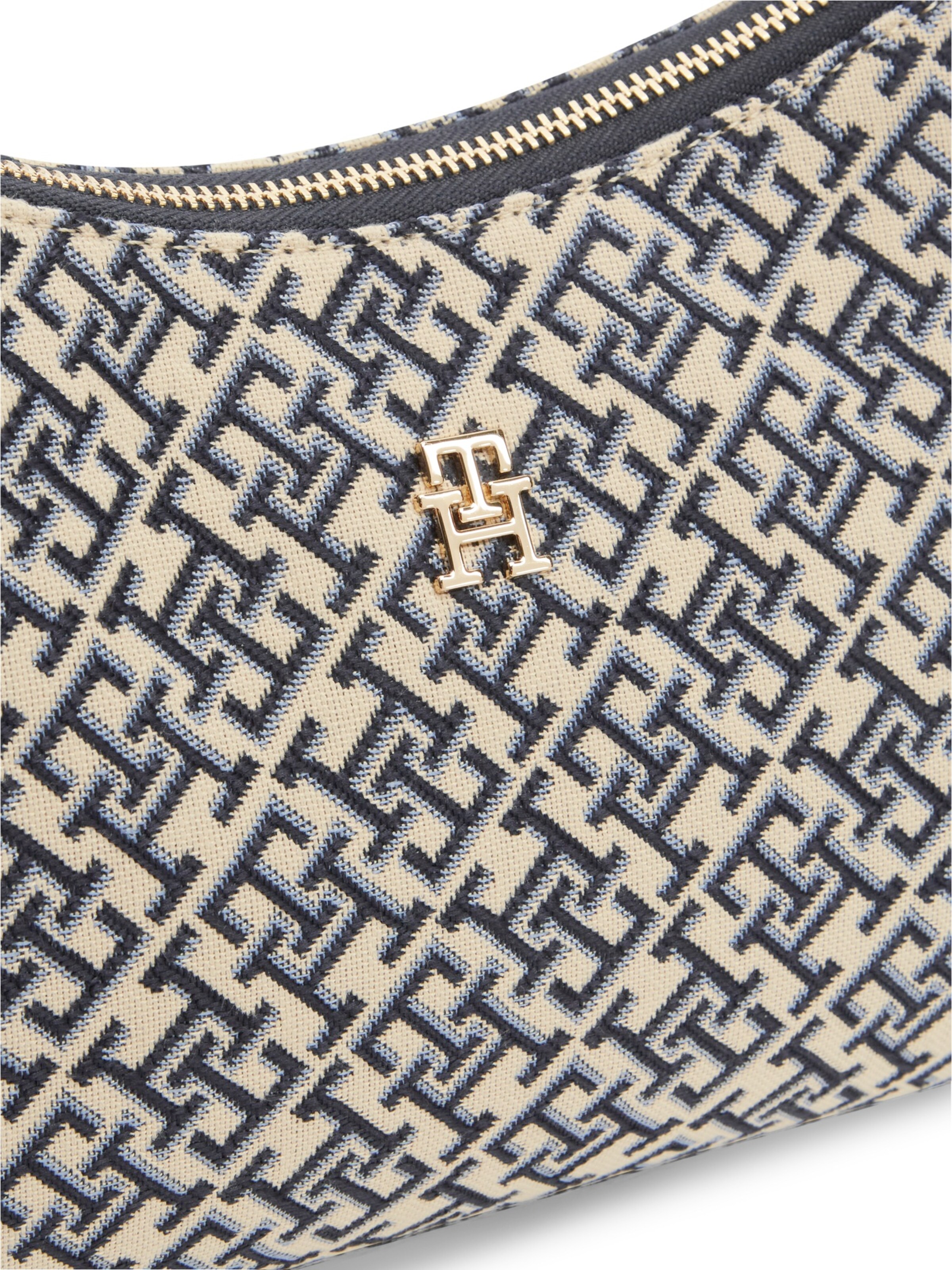 TOMMY HILFIGER Olkalaukku 'JACQUARD' värissä sininen
