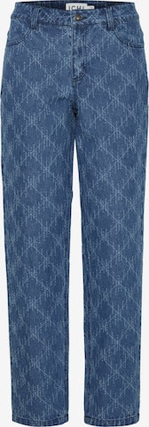 ICHI Regular Jeans 'ASKI' in Blauw: voorkant