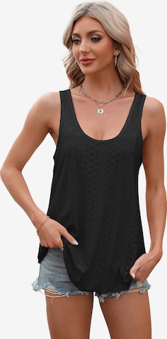 MEETWEE Top in Black: front