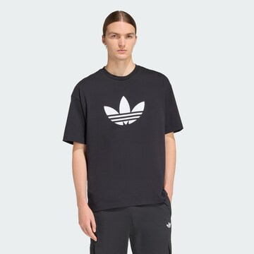 ADIDAS ORIGINALS Shirt 'Adicolor Trefoil' in Black: front